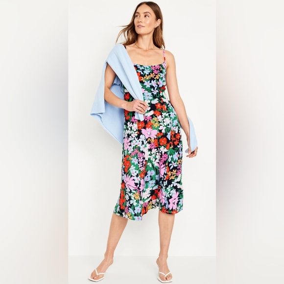 Old Navy Red and Green Strapless Sundress - Picture 1 of 10